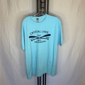 Gildan Sky Blue Crystal Lake‎ Tee